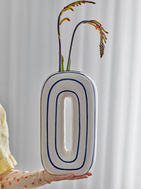 Mae Vase, Blue, Ceramic