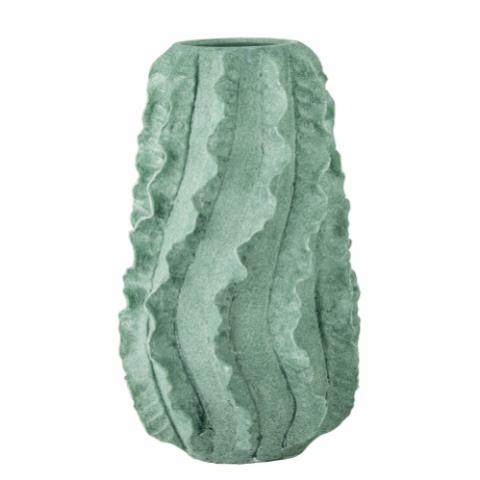 Natika Vase déco, Verte, Terre cuite