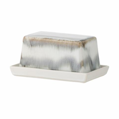 Paula Butterdose, Grau, Steingut