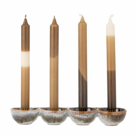 Kalia Adventskerzenständer, Braun, Steingut