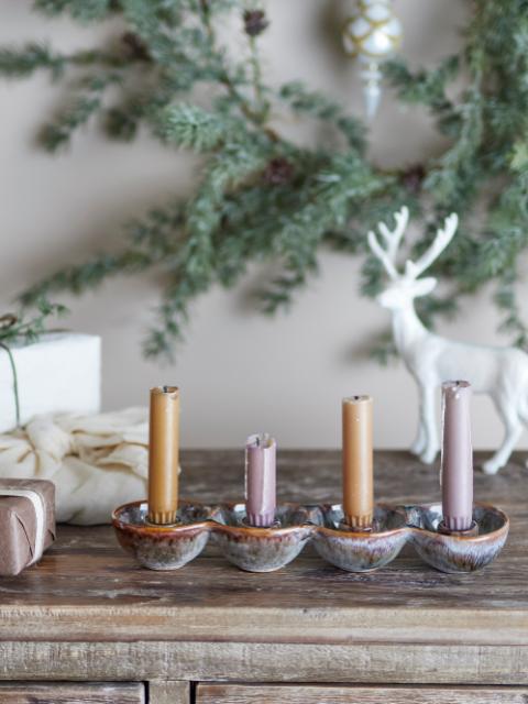 Kalia Advent Candle Holder, Brown, Stoneware