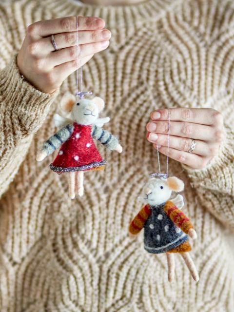 Peo Ornament, Red, Wool