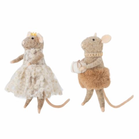 Peo Ornament, Brown, Wool