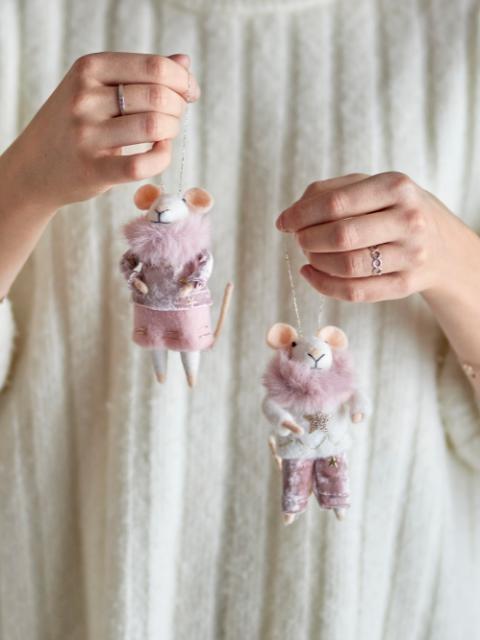 Peo Ornament, Rose, Wool