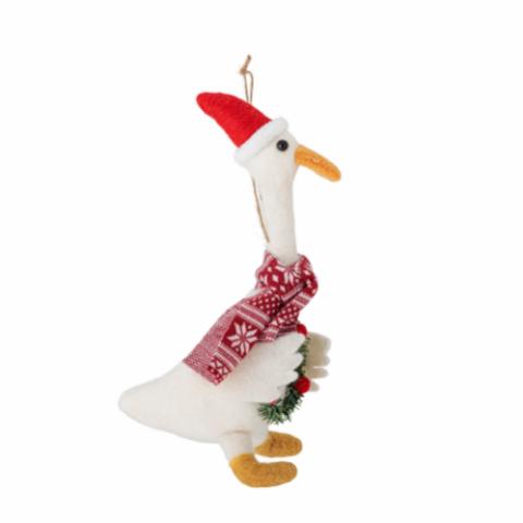 Arlo Ornament, White, Wool