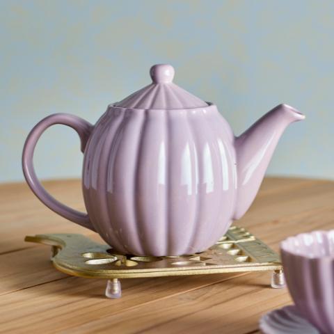 Latina Théière, Rose, Grès