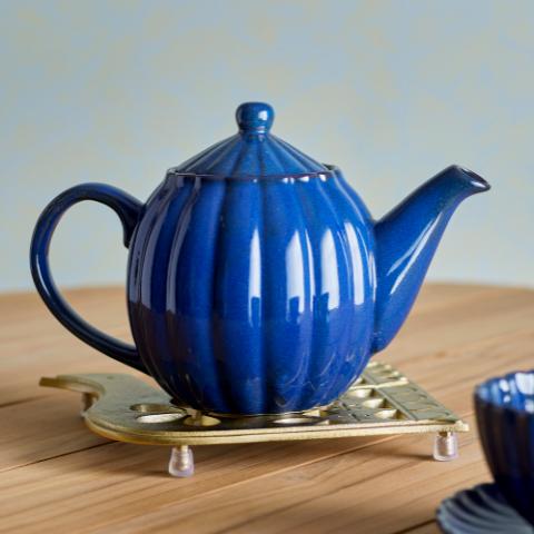 Latina Théière, Bleu, Grès