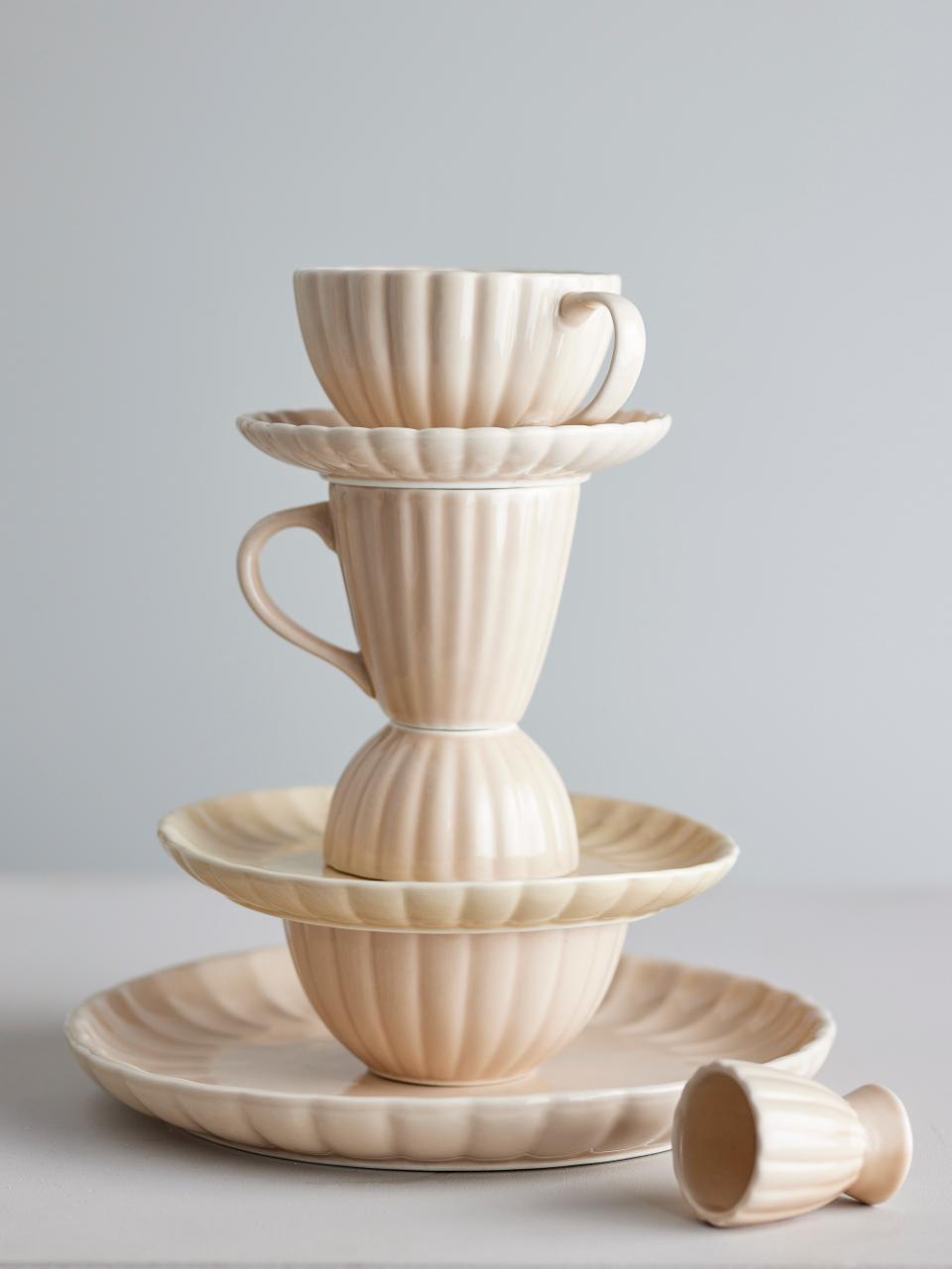 Latina Eierbecher, Beige, Steingut