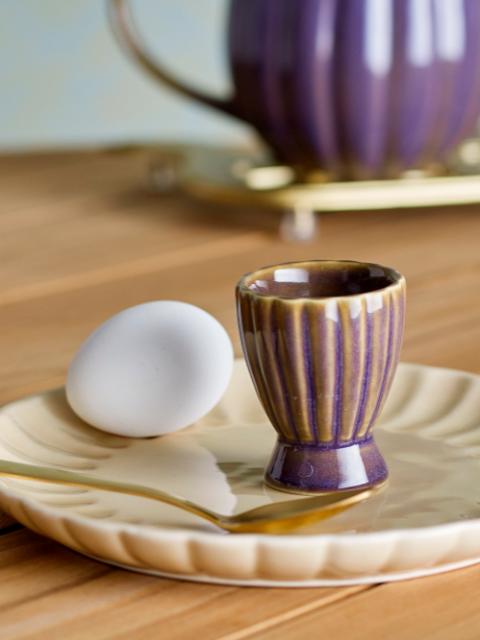 Latina Egg Cup, Purple, Stoneware