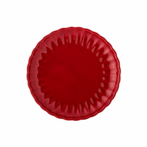 Latina Assiette, Rouge, Grès