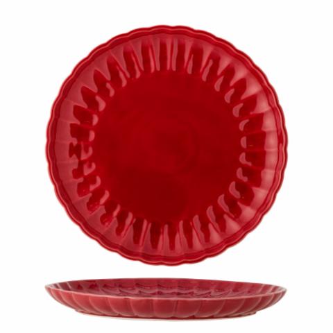 Latina Assiette, Rouge, Grès