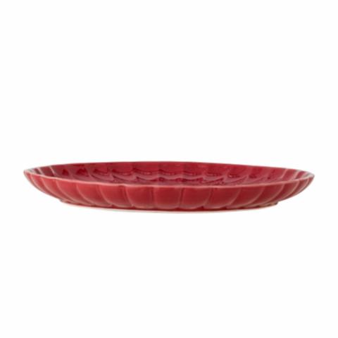 Latina Plate, Red, Stoneware