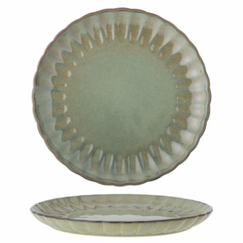 Latina Plate, Green, Stoneware