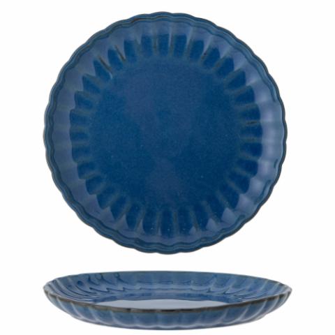 Latina Teller, Blau, Steingut