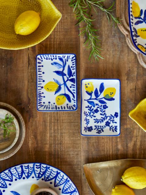 Maxima Plate, Blue, Stoneware