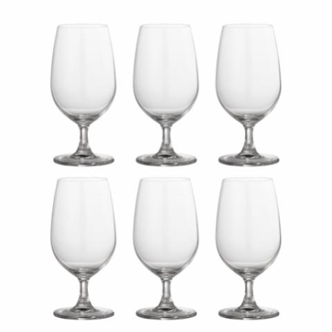 Lars Beer Glass, Clear, Glass