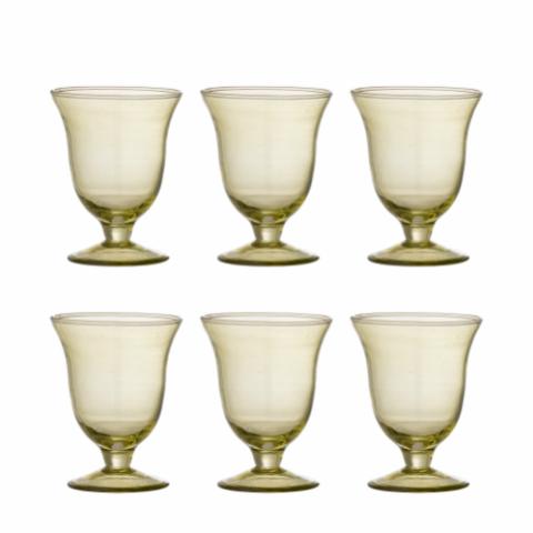 Florentine Vinglas, Multipak, Grøn, Genanvendt Glas