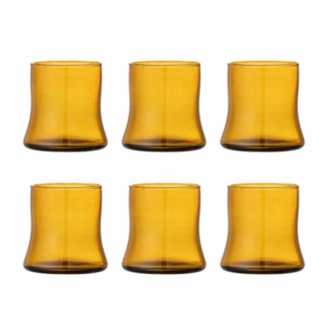 Florentine Drikkeglas, Multipak, Brun, Genanvendt Glas