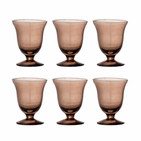 Florentine Vinglas, Multipak, Brun, Genanvendt Glas