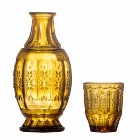 Theon Decanter & Glass, Brown, Glass