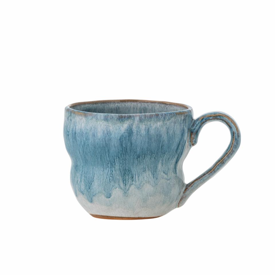 Nara Tasse, Blau, Steingut