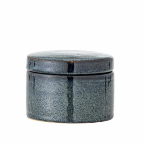 Khai Jar w/Lid, Blue, Stoneware