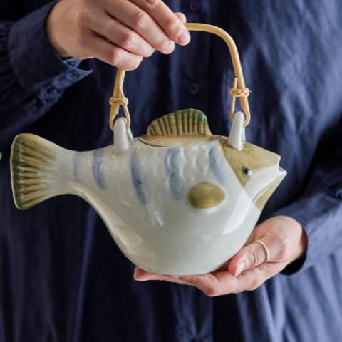 Wrenna Théière avec infuseur à thé, Gris, Grès