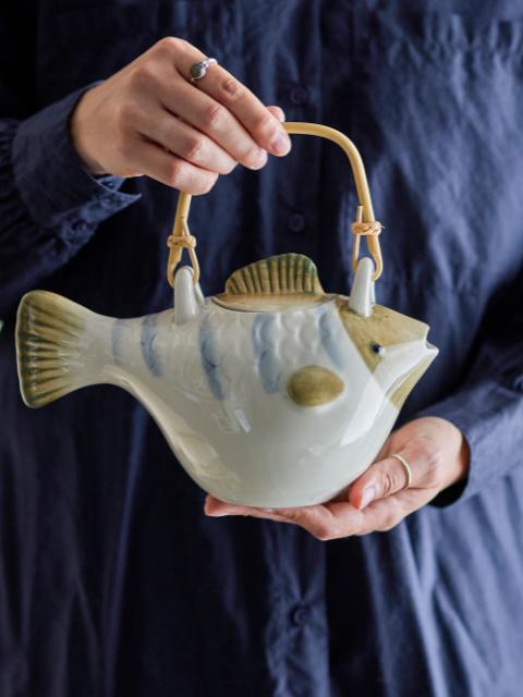 Wrenna Théière avec infuseur à thé, Gris, Grès