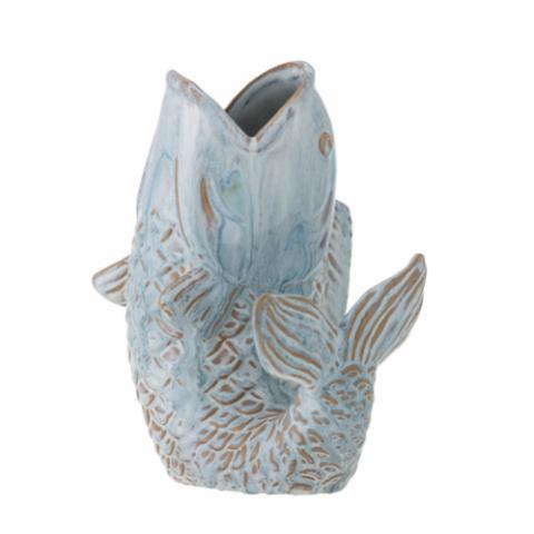 Hiro Vase, Blue, Stoneware