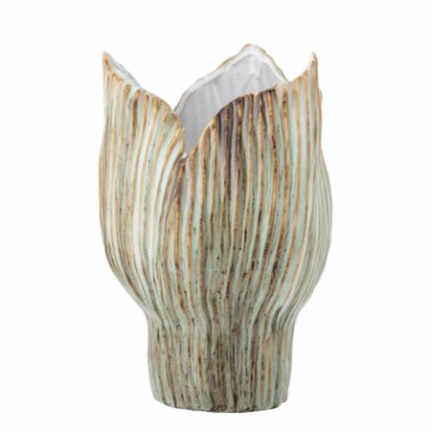 Mahira Vase, Green, Stoneware