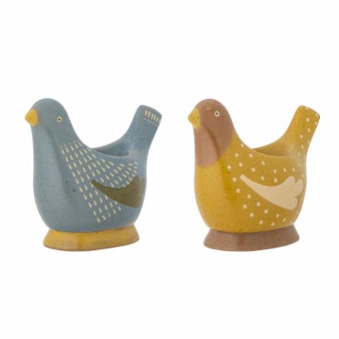 Birdy Egg Cup, Multi, Stoneware
