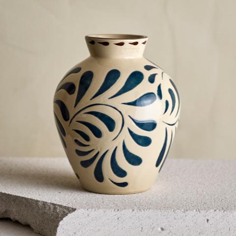 Heikki Vase, Bleu, Grès
