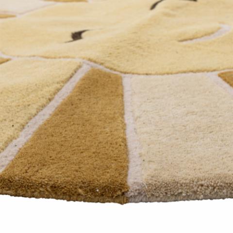 Sun Rug, Yellow, Wool