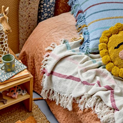 Frey Plaid, Multicolore, Coton recyclé