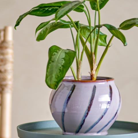 Iman Flowerpot, Rose, Stoneware