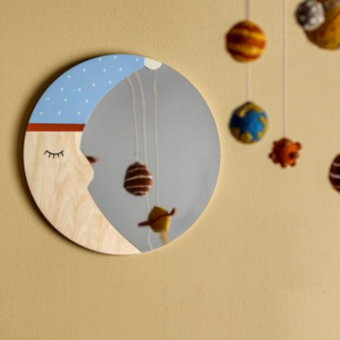 Moony Miroir mural, Multicolore, FSC®100% Plywood
