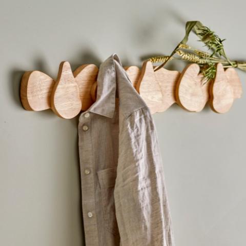 Ross Porte-manteaux, Nature, Bois d'hévéa