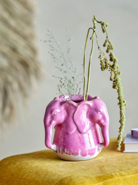 Pontus Vase, Pink, Stoneware