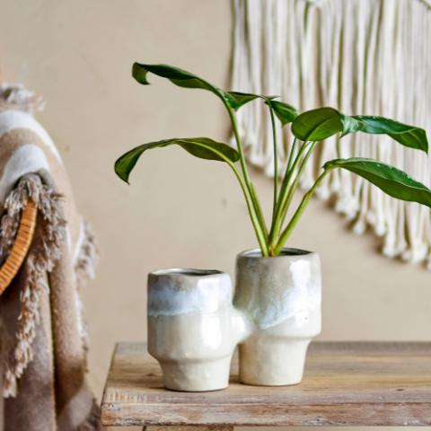 Maiak Pot de fleurs, Marron, Grès