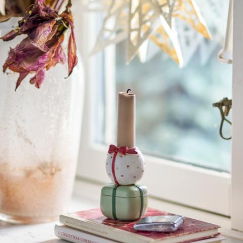 Wish Candle Holder, Multi, Polyresin