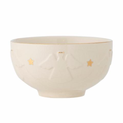 Starry Bowl, White, Stoneware
