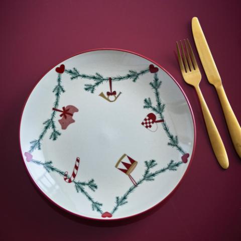 Yule Plate, Nature, Stoneware