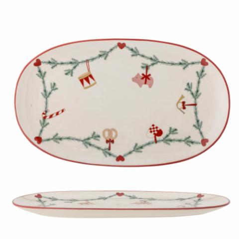 Yule Serving Plate, Nature, Stoneware