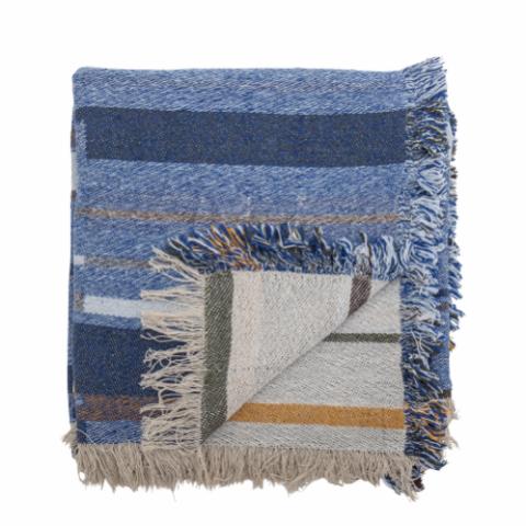 Toscana Throw, Blue, Recycled Cotton