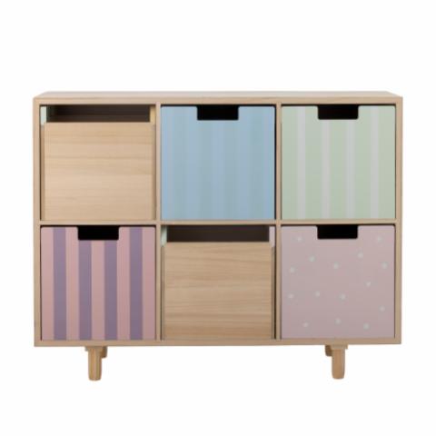 Calle Bookcase w/Drawers, Multi, Paulownia