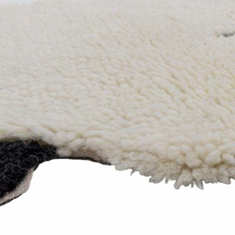 Dolly Rug, White, Wool