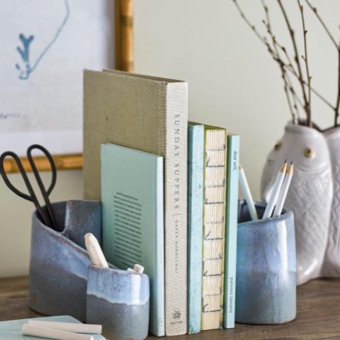 Meliad Serre-livres, Blue, Grès