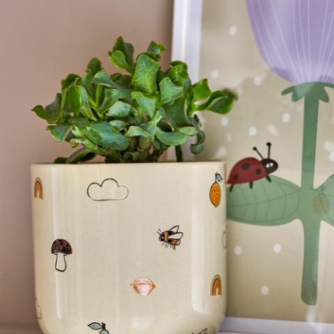 Agnes Pot de fleurs, Nature, Grès