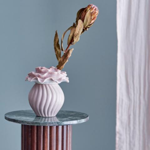 Petalia Vase, Rose, Grès