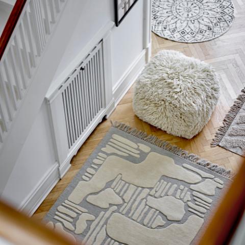 Napoli Tapis, Gris, Laine